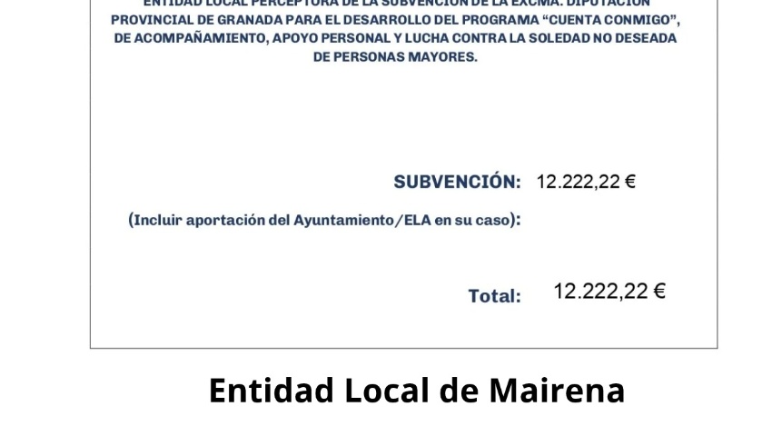 Foto Subvención Mairena